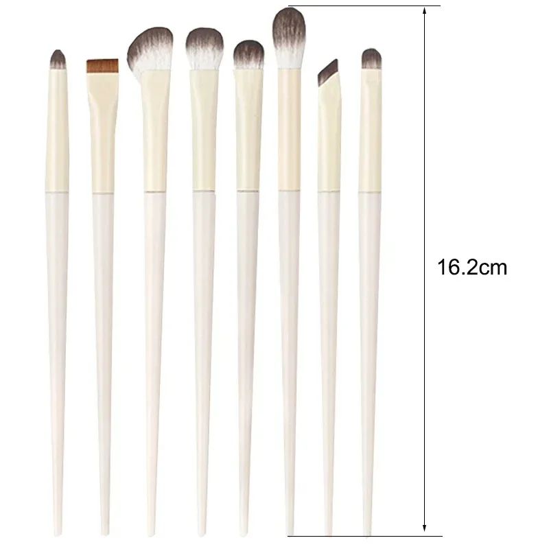 5/6/8/10 stücke Natürliche Augen Make-Up Pinsel Set Detail Lidschatten Pinsel Make-Up Pinsel Weiß Ultra Weichen lidschatten Eyeliner Make-Up-Tool