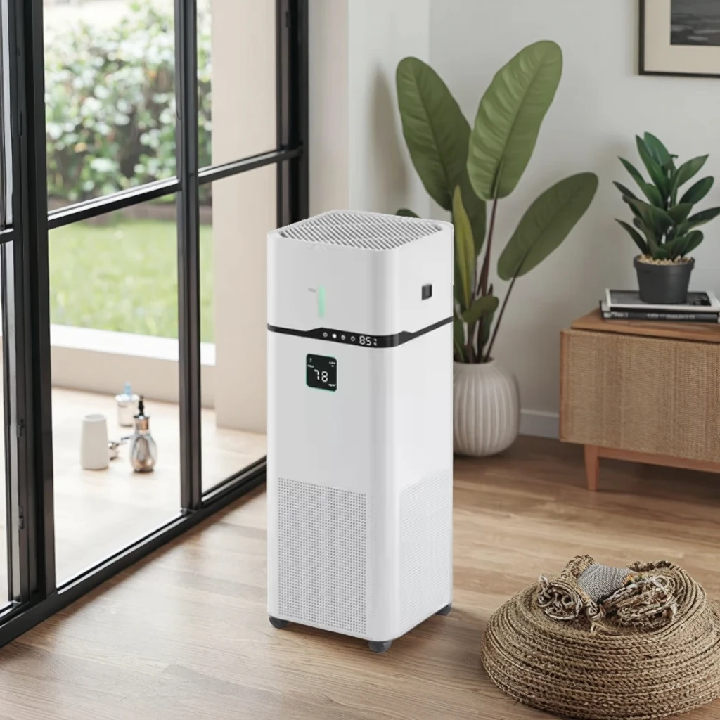 280m3/h Room Air Purifier with HEPA Filter 3000 ml Humidifier Floor Standing Household Air Cleaner