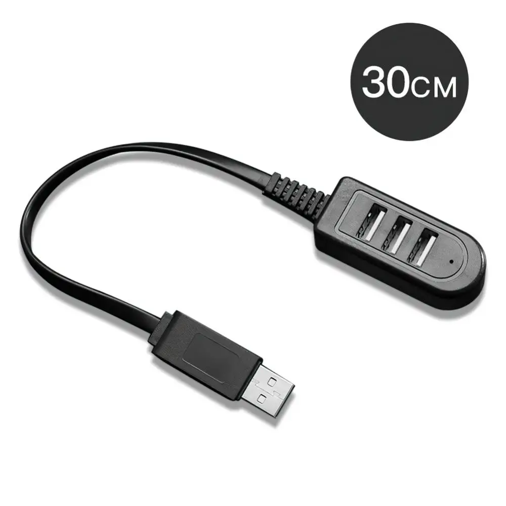 Usb 2.0 Hub Socket Accessories Universal Mini Multi-function Hub Cable Socket High Speed For Pc Laptop Notebook 3 Port New Hot
