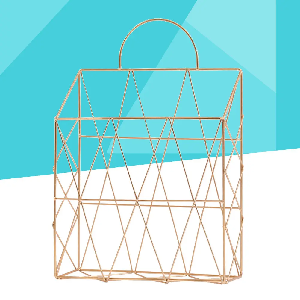 Rust Proof Sturdy Steel Hanging Magazine Holder Wall Mounted Book Basket for Newspapers Files Catalogs Documents Office Home
