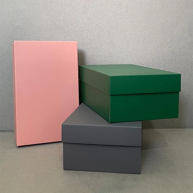 5Packs Gift Paper Boxes Corrugated Cardboard Box Delivery Box Packaging Blank Carton Business Mailing Box Shoes Box For Shipping
