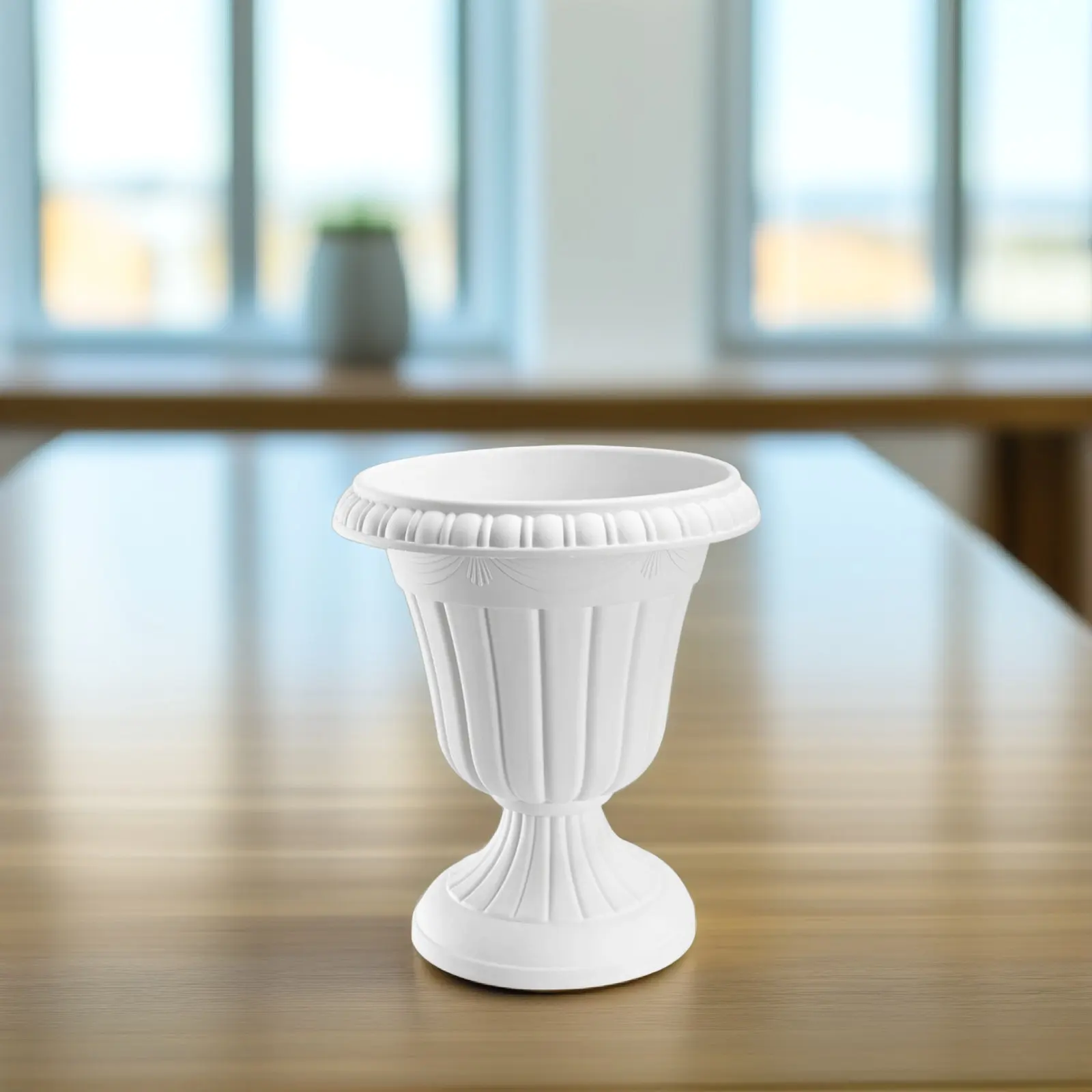 1Set Roman Column Flowerpot Plastic Flower Pot Household Balcony Planter Decorative Porch Decor Wedding Flower Container