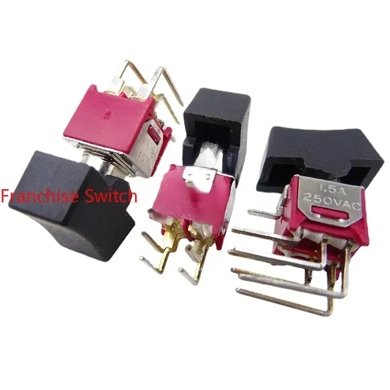 5 PCS Toggle Switch Boat Rocking  6 Feet 2 Gears Vertical Side Curved Foot Rocker