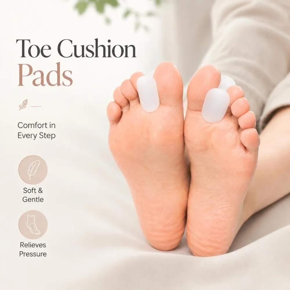 1 Pair Moisture Resistant Big Toe Separator Soft Flexible SEBS Toe Spacer I-Shaped Structure Reusable Bunion Relief Corrector