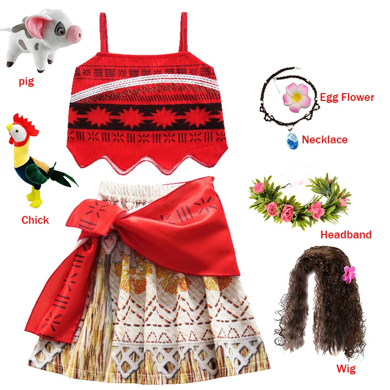 Neuestes Film Moana 2, Prinzessinnenkleid für Mädchen, Cosplay, Vaiana, Karneval, Party, Ozean, Abenteuer, Kostüm, Kinder, ausgefallene Kleidung, Kleider
