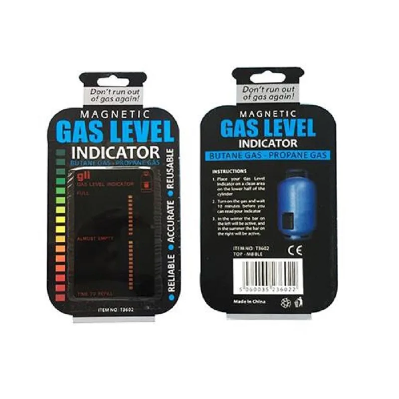Propane Butane LPG Fuel Gas Tank Level Indicator Magnetic Gauge Caravan Bottle Temperature Measuring Stick