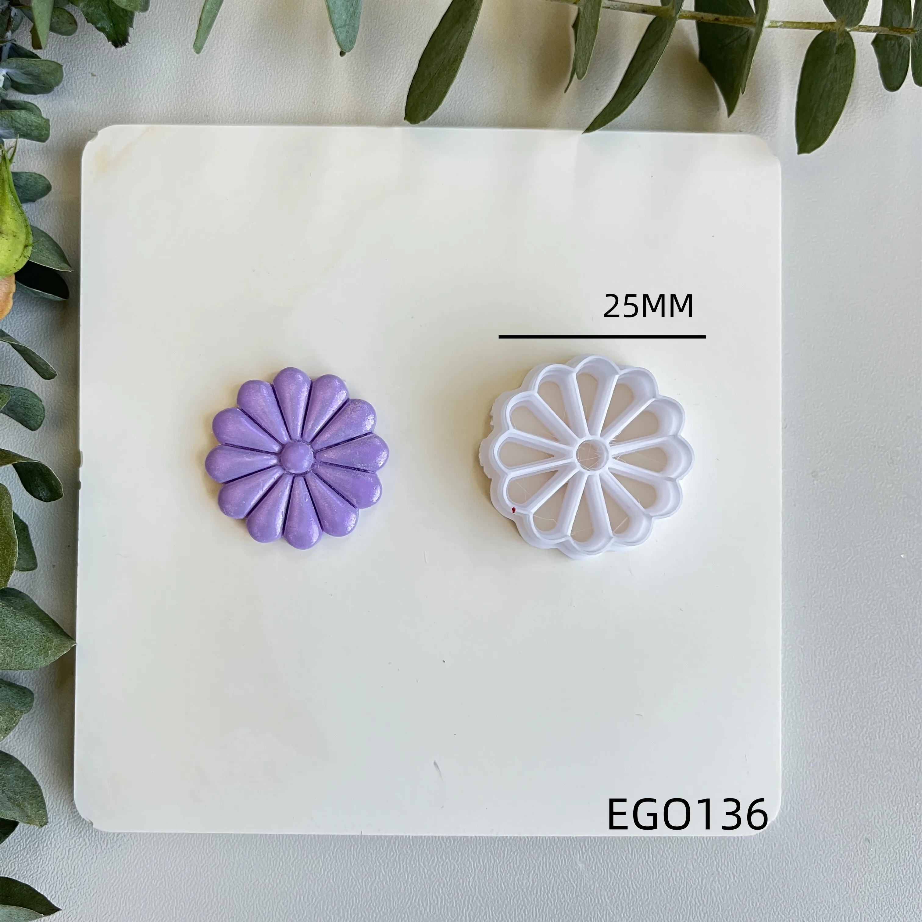Weiche Keramik-Polymer-Ton-Schneidemaschine, romantische Blumenform, Schneidform, DIY handgefertigte Ohrringe, Schmuck, Anhänger, Herstellungswerkzeug – Detail 9