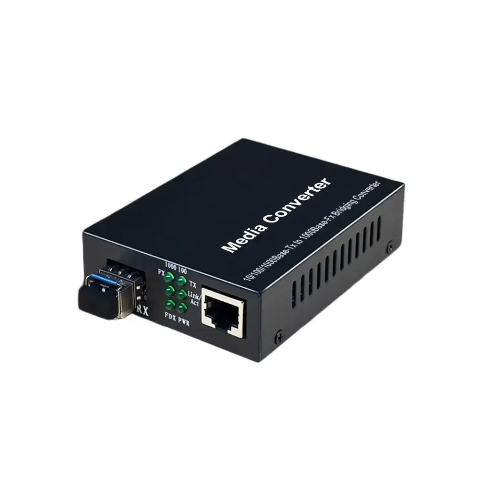 1 Sfp Port 1 Rj45 Ethernet 10/100/1000m Gigabit Fiber Rj45 Converter Sfp Media Converter