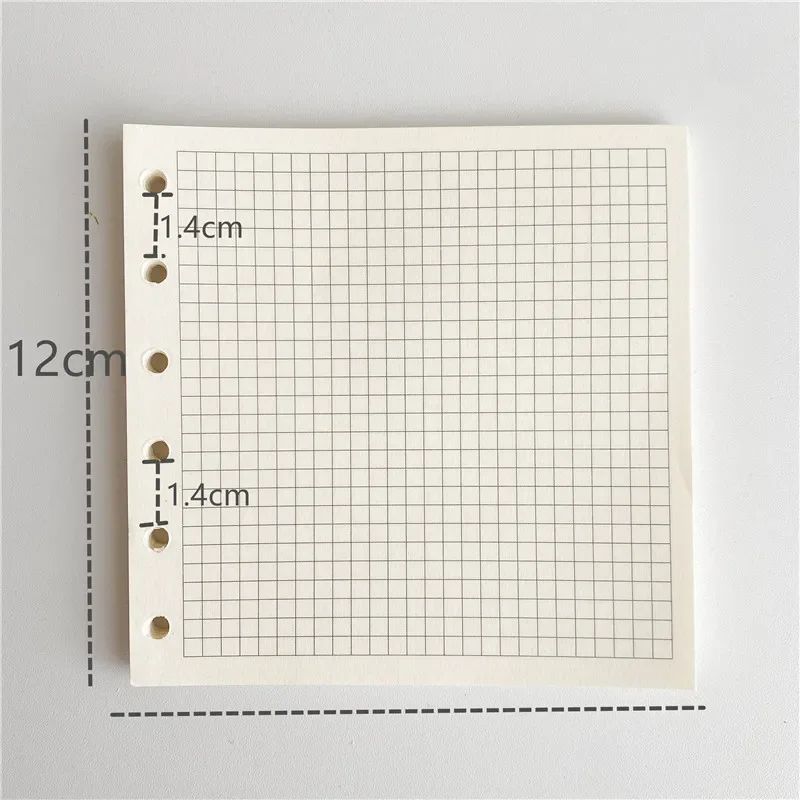 

45 листов/комплект INS, повседневный квадратный блокнот для детей, скрапбук для мальчиков и девочек, жесткая внутренняя страница, 6 кольцевых переплетов, тетрадь A7, студенческие принадлежности