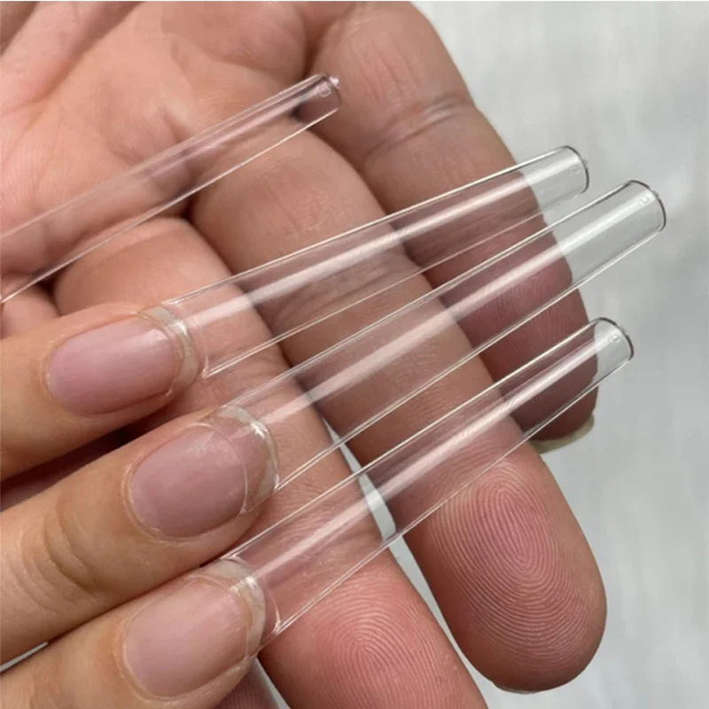 120 قطعة 3XL مربع مستقيم اضافية طويلة غطاء كامل أظافر صناعية الاصطناعي الاكريليك أظافر صناعية نصائح واضح اضغط على مسمار مانيكير أداة