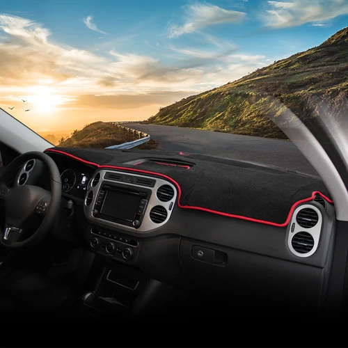 Imagen 2 del producto Para Volkswagen VW Tiguan 5N 2007 2008 2009 2010 2011 2012 2013 2014 2015 2016 alfombrilla para salpicadero de coche cubierta parasol Accesorios 