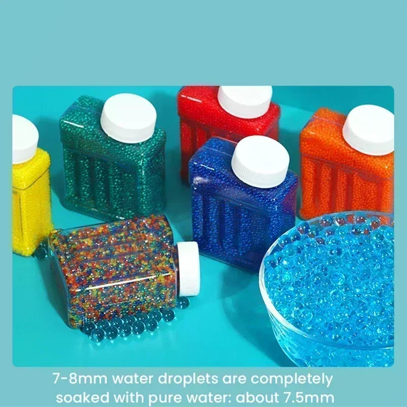 7-8mm50000 Uds bolas de canicas de agua balas granada estructura de juguete juguete 7-8mm BB tapa de pistola pistolas pelotas juguete accesorio de bombeo de agua