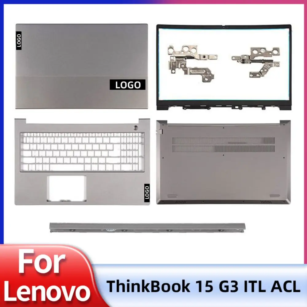 Новинка, Оригинальный чехол для Lenovo ThinkBook 15 G3 ITL ThinkBook 15 G3 ACL, задняя крышка ЖК-дисплея, передняя панель, петли, подставка для рук, Нижняя крышка