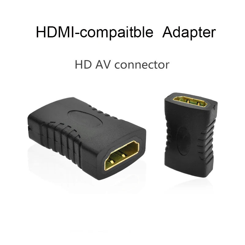 HDMI-Compatible Female to Female F/F Coupler Extender Adapter Plug for 1080P Cable Extension Connector Converter NIN668 HDTV HDC