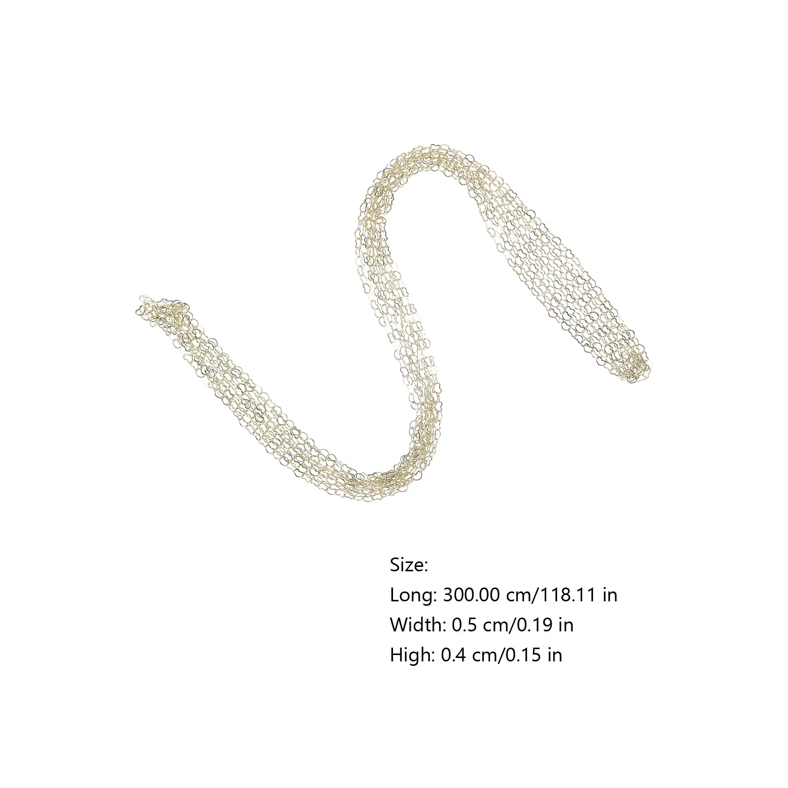 

Thin Jewelry Jewelry-making-chains Accessories Golden Alloy Heart for