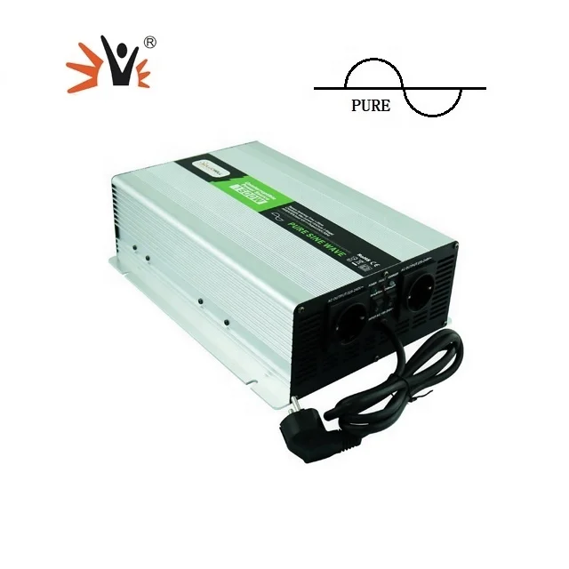 1500 watt Pure Sine Wave 12V 24V DC 110V 220V AC 1500W power energy system solar inverter with charger