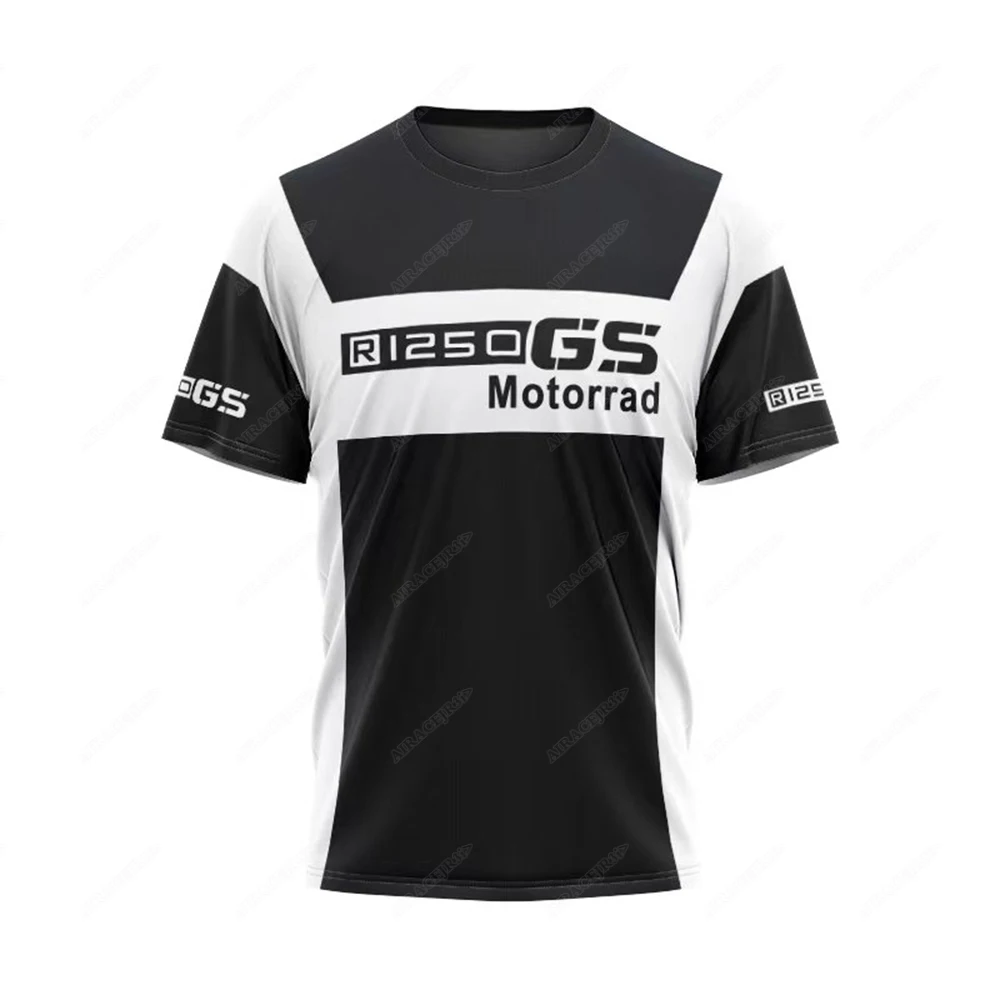 R1250GS Black Motorcycle ADVENTURE Motos Locomotive Riding Quick Dry Short Sleeve For BMW Motorrad Motocross Summer T-shirt Mens