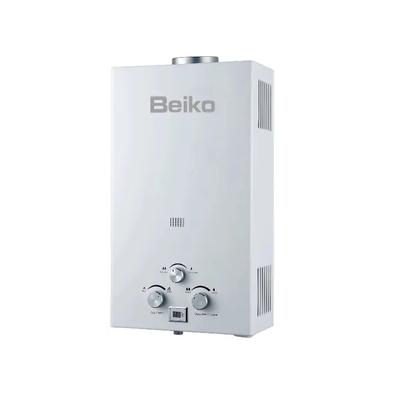 سخان مياه يعمل بالغاز بدون خزان 16L-32L من الدرجة التجارية، نظام تنفيس المداخن مع شاشة LCD وتوافق ثنائي الوقود LPG/NG للكبير #3