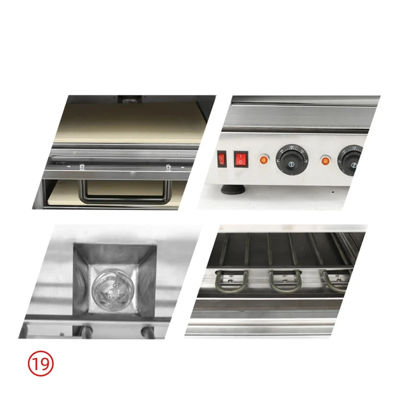 Double Layer Commercial Industrial Stainls Steel Pizza Oven - Fast Heat, Even Baking, Multi-Functional Pizzeria 5