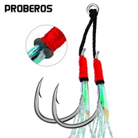PROBEROS 20prs 11 #   13 #   15 #   16 #   17 #   18 #   19 #   20 #   Anzuelos de Pesca de alto carbono, anzuelos de agua salada, accesorios de Pesca al por mayor