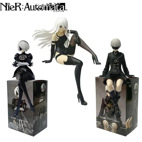 15Cm 애니메이션 오리지널 SEGA Nier:automata Ver1.1A 2B Yorha No. 2 유형 B 프리미엄 Chokonose-figuur PVC 모델 verzamelspeelgoed 