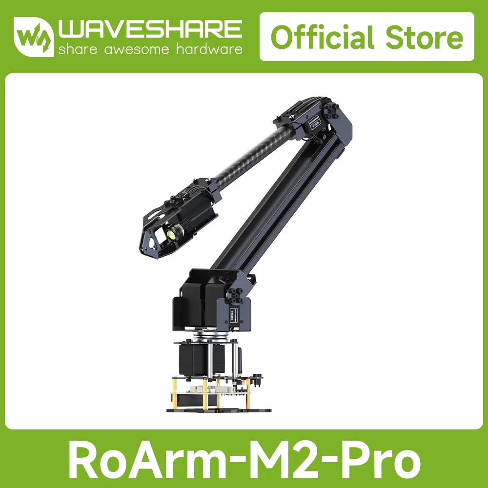 WaveshareHigh-torque Serial Bus Servo, RoArm-M2 Desktop Robotic Arm Kit, Based On ESP32, 4-DOF, Support Flexible Expansion