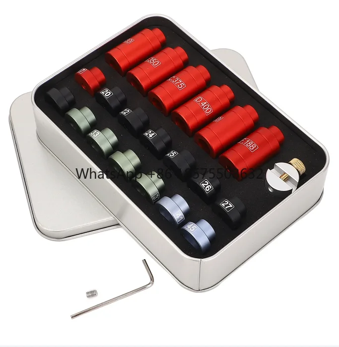 Gauge Comparator Kit Precise Measurement Aluminum Alloy Comparator Headspace Gauge Body Kit Reloading Kit with Storage Box