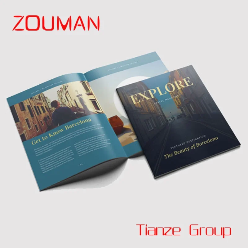 Custom , Brochure printing booklet A4 A5 A6 folded advertising leaflets flyer magazine instruction paper brochure