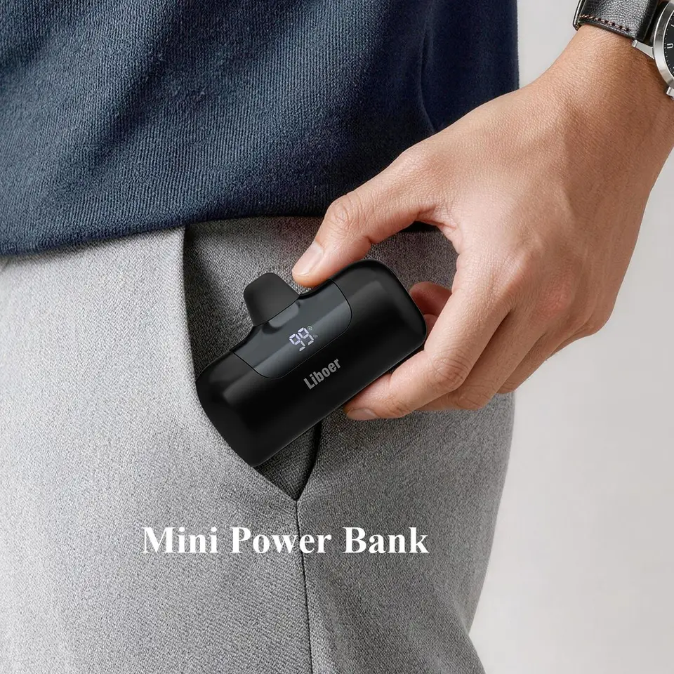 Cargador portátil 5000mAh de carga rápida mini power bank tipo C para HUAWEI iPhone Samsung Xiaomi Redmi batería externa 4