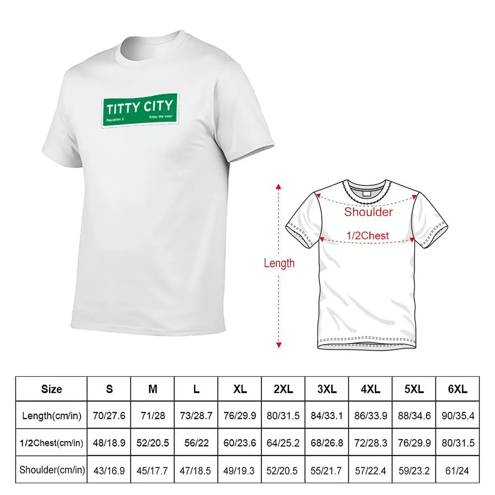 Welcome to Titty City T-Shirt street wear new edition blue archive clothing for men