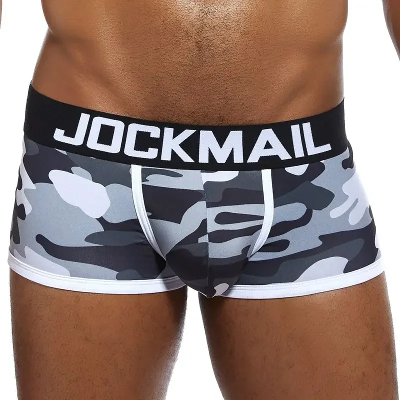 Camouflage Men Underwear JOCKMAIL Brand Breathable Boxer shorts Underpants Male Panties U convex pouch Sexy Cueca Soft Gay Pants