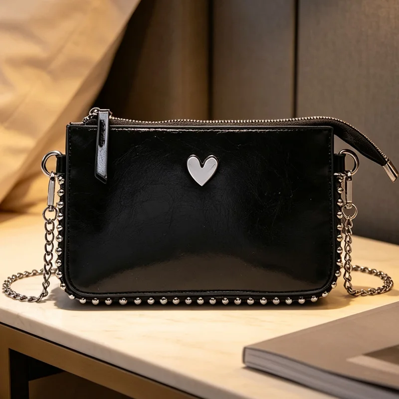 Solid Color Crossbody Bags For Women Fashion Chain Mobile Phone Purses Fashion Shoulder Messenger Bag Sac A Main Female
