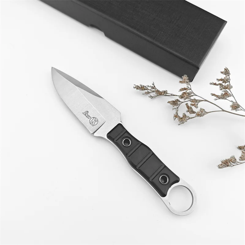 Mini Kizlyar Small straight Knife Outdoor Camping Survival Rescue Tactical pocket EDC knife nylon fiber 440C steel treatment