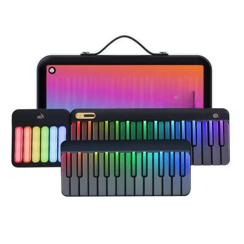 The same music password keyboard, smart automatic piano Valentine's Day gift, rainbow electronic organ