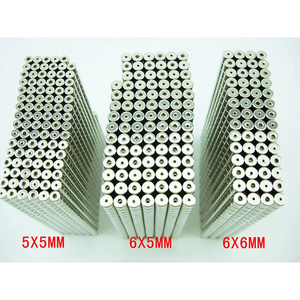 10Pairs Strong Magnetic Clasps Neodymium Magnets 6*6mm 5*6mm 5*5mm for Bracelet Necklace Jewelry Making DIY Round Accessories