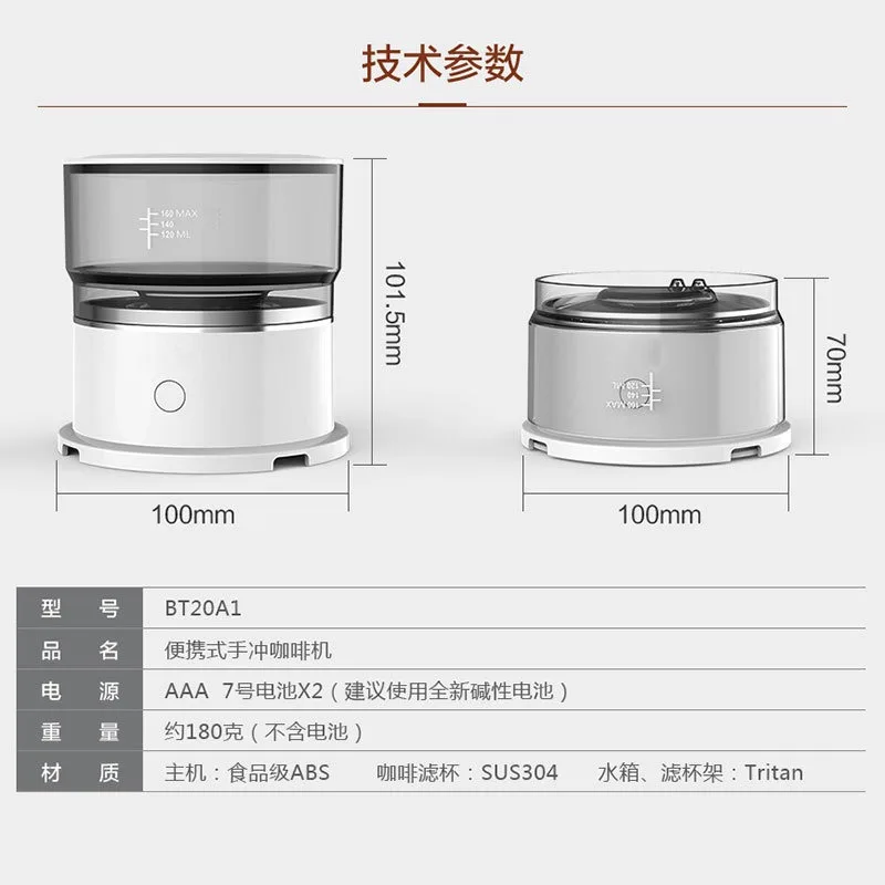 Hand‑operated Mini Coffee Filter Unit, Compact Travel‑ready Coffee Infuser for Outdoor Camping, Practical Daily‑use Present