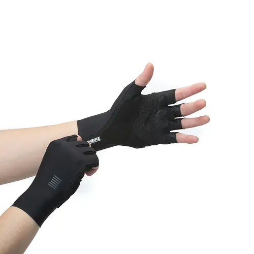 YKYWBIKE Cycling Gloves  MTB Bike Black White Gloves Sports Half Finger Bicycle Goves Men Women Breathable Shockproof Gloves - Image 8
