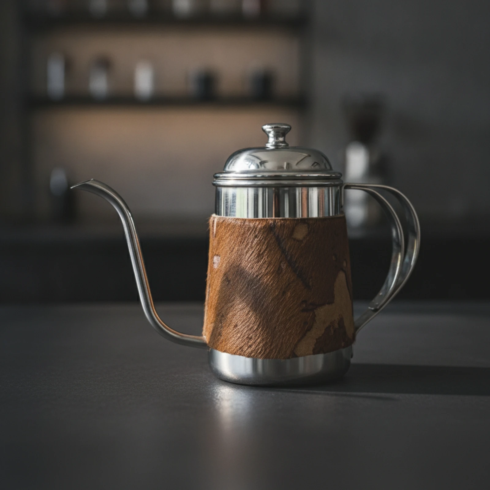 Gooseneck Kettle Dishwasher Safe Kettle with Curved Spout Metal Accurate for Coffee Lovers, Home Kitchen, Cafe
