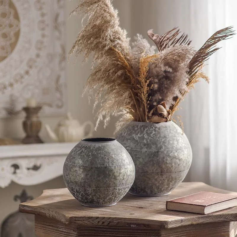 Bauhaus style retro old vase ornaments entrance decorations flower shop dried flower vases B&B soft