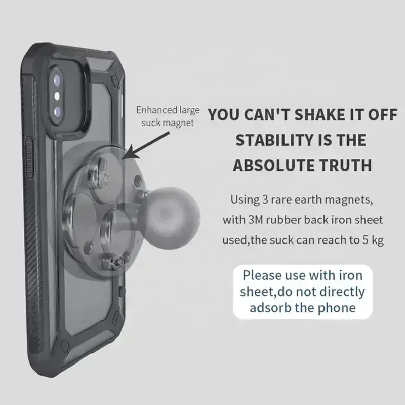 Адаптер с магнитным основанием для Iphone, Samsung, MI, Huawei Honor, 1 дюйм