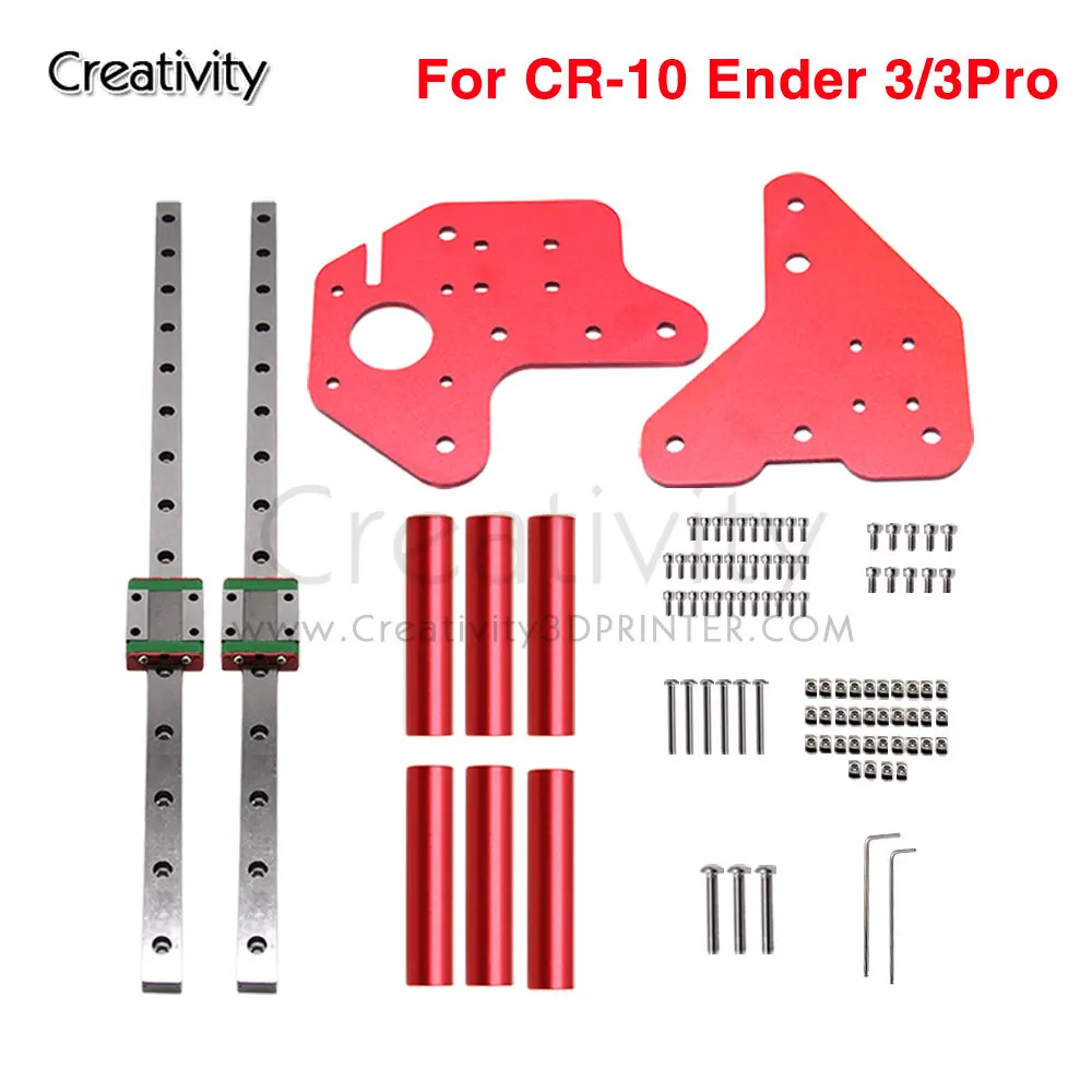 

Ender 3 CR10 Dual Z-Axis MGN12C Linear Rail Upgrade Kit 475mm Linear Guide Fit CR 10S/S4/S5 318mm Fit Ender-3 V2 Ender3 Pro Part