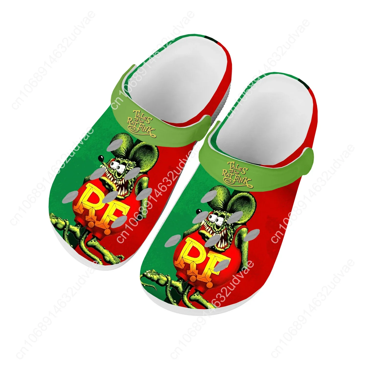 Tales Of The Rat Fink Water Shoes Mens Womens High Quality Home Garden Clogs Customizd Sandals Beach Breathable Hole Slippers