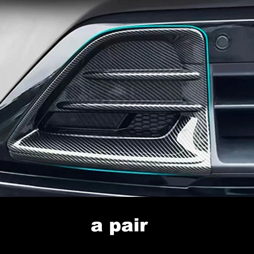 For Xiaomi YU7 2025 2026 Front Air Vent Cover Black Warrior Full Black Kit Front Fog Lamp Frame Anti-Scratch Decor