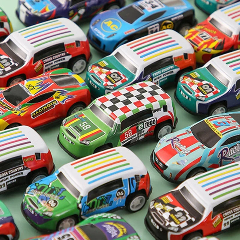 10/30Pcs Mini Colorful Alloy Pull Back Car Game Kids Birthday Party Favors back to school Pinata Filler Prize Boys Girls Gift