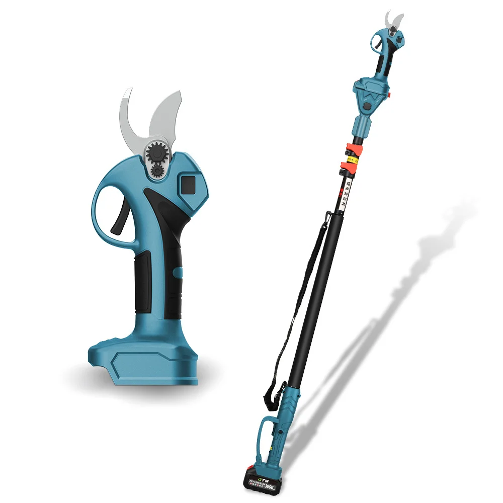 

Battery Electric Brushless Pruning Shears Steel Blade Garden Fruit Tree Telescopic High-rise High-branch High-performance Hedge