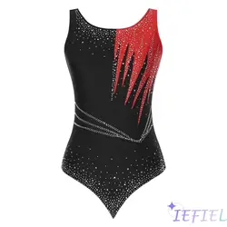 Womens Rhythmic Gymnastics Swimsuit Artistic Skating Costume Ballet Latin Jazz Leotard Bodysuit Competition Performance Costume