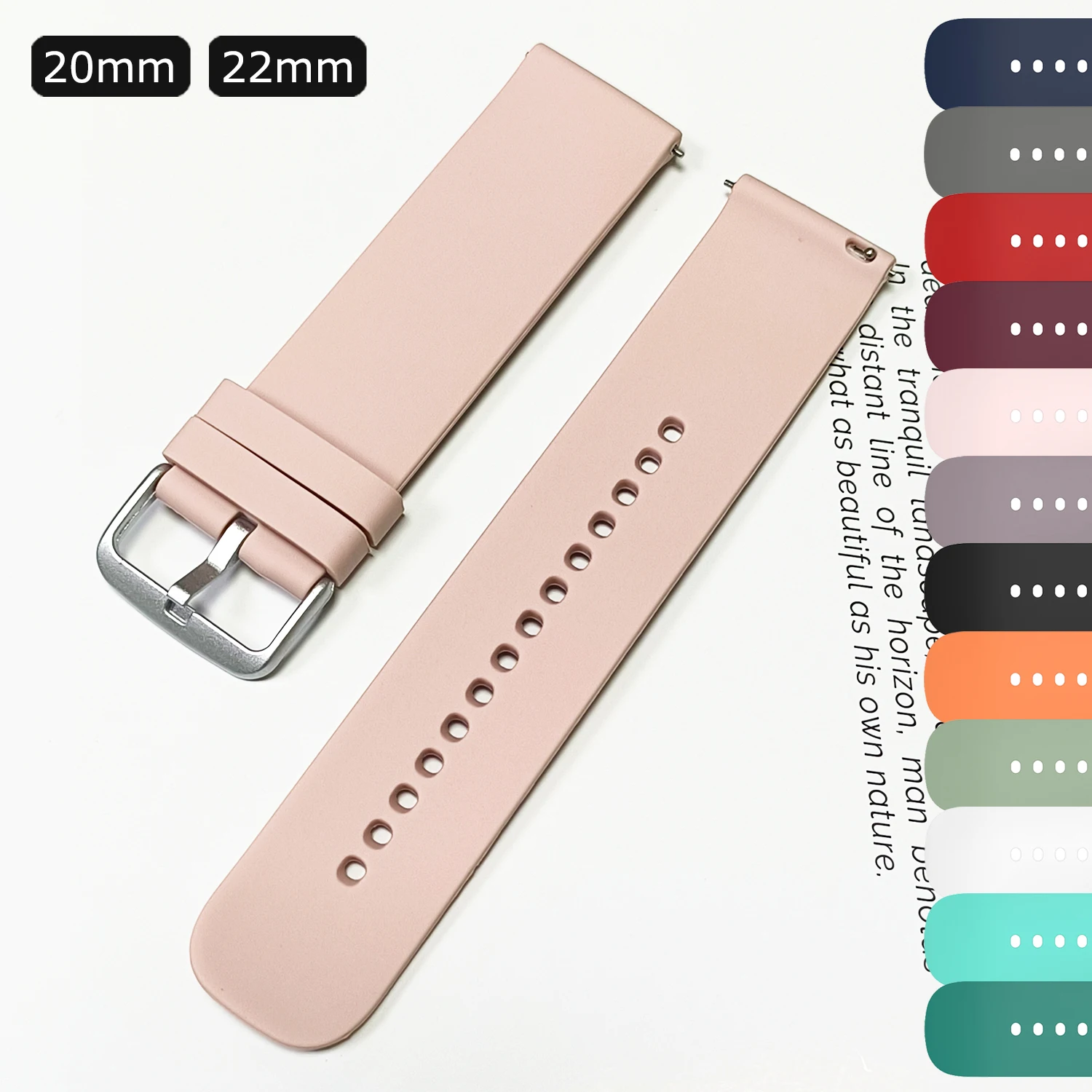 For COROS PACE 4Pro PACE Pro 4 3 2 Correa 20mm 22mm Rubber Band Strap For COROS APEX 4 42mm/APEX 2 2Pro 46mm Wristband Bracelet
