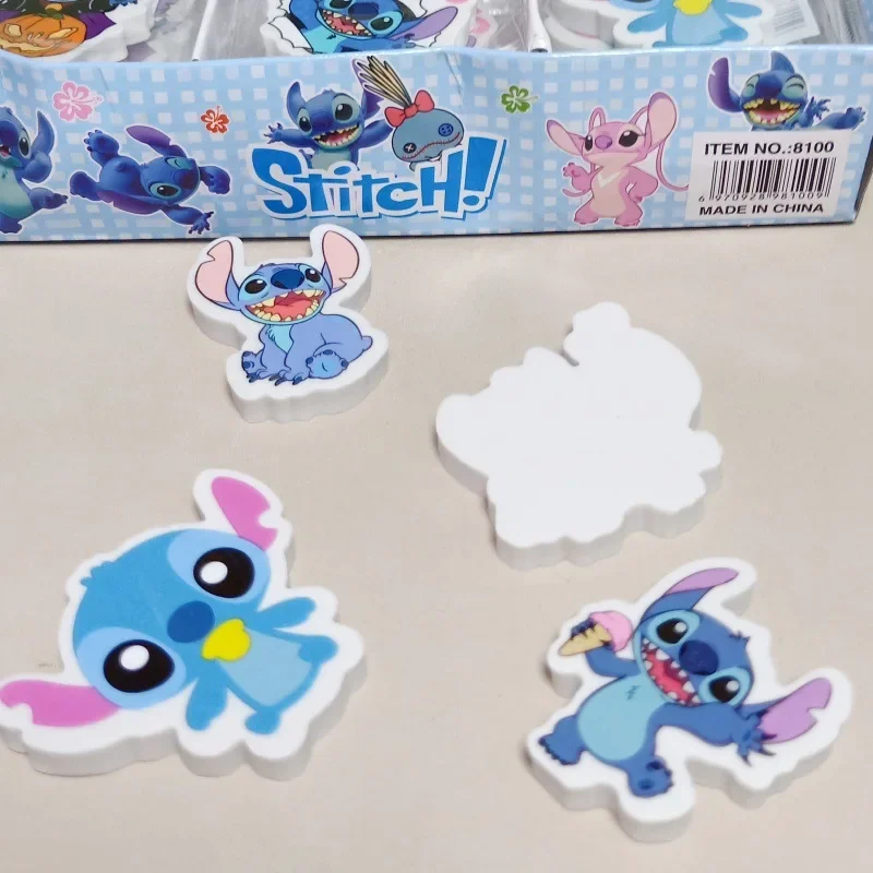 Imagem -03 - Anime Disney Lilo e Stitch Lápis Eraser Estudante Papelaria Suprimentos Cute Cartoon Gift 36 Pcs