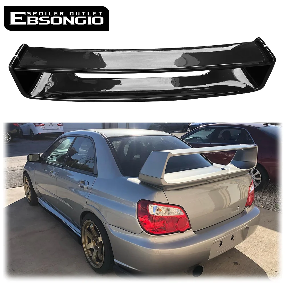 For 2002-2007 Subaru Impreza WRX STI Style Rear Trunk Spoiler High Quality ABS Material Car Rear Wing Primer Color Spoiler