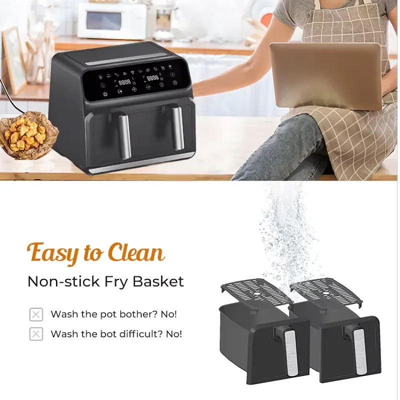 8L Double Basket French Modern Air